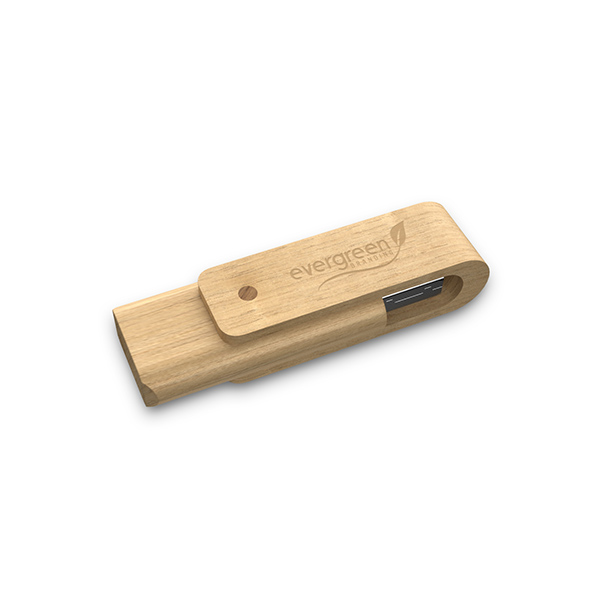 WD4 USB Memory Stick 4GB - Evergreen Branding
